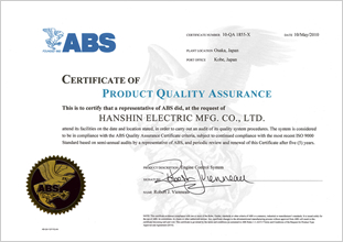 Acquired the  PQA (Product Quality Assurance)  ABS certification
